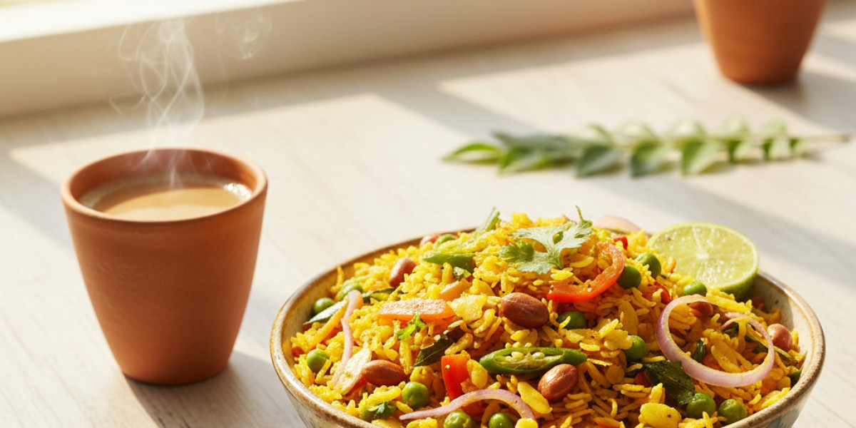 Vegetable Poha - Our beloved Indian Breakfast